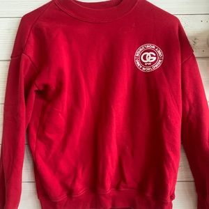 Obey Red Crew Neck Sweatshirt